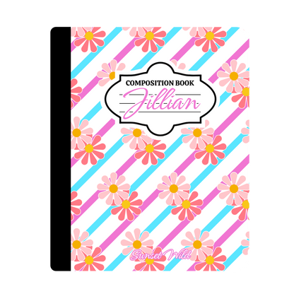 Daisy Days Custom Notebook