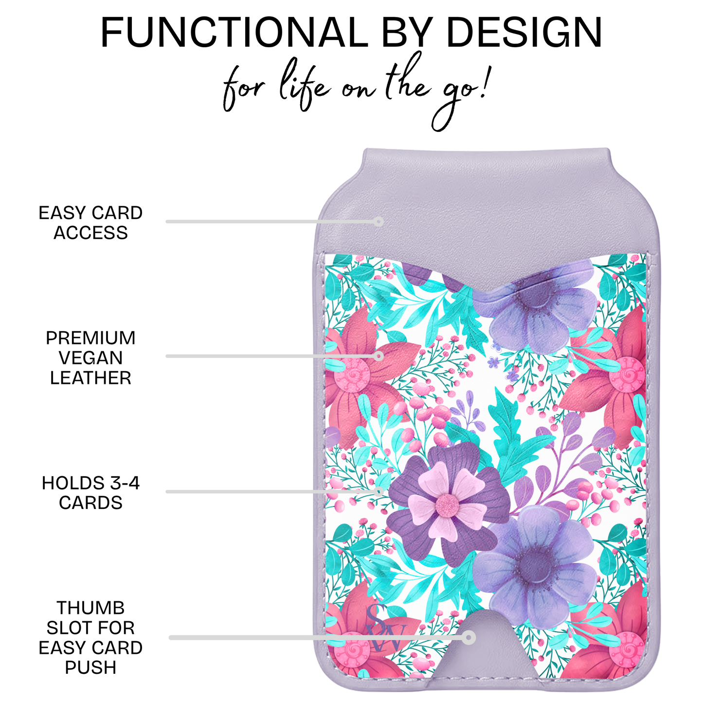 Tropical Bloom MagSafe Wallet
