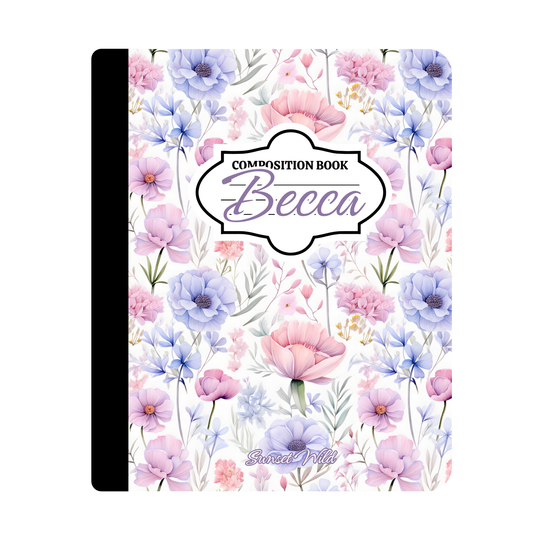 Serenity Bloom Custom Notebook