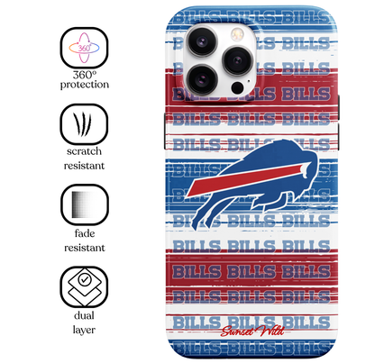 Bills Stripes MagSafe Phone Case