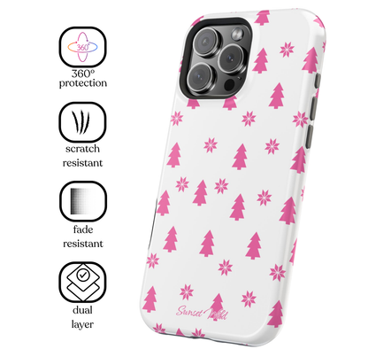 Pinkmas Pines MagSafe Case