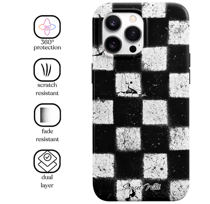 Grunge Grid MagSafe Phone Case