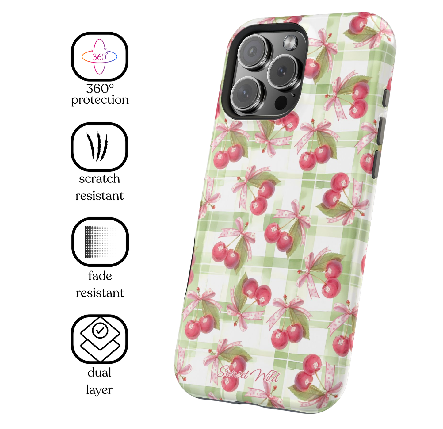 Coquette Cherries MagSafe Case