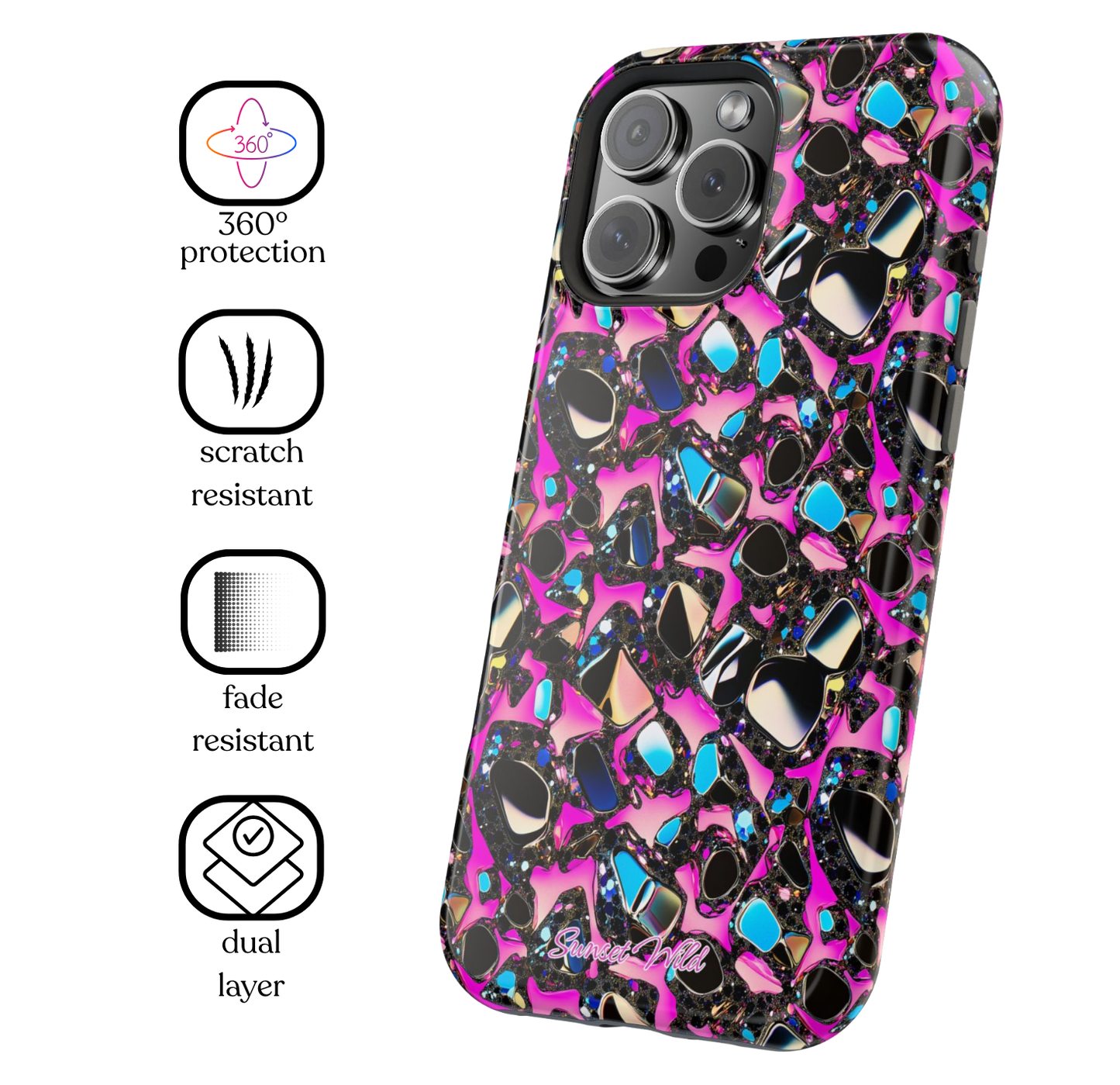 Shimmer Shards MagSafe Case