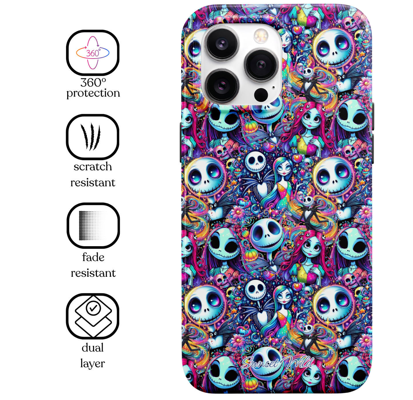 Neon Nightmares MagSafe Phone Case