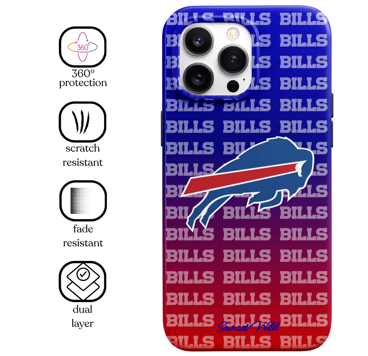 Bills Ombré MagSafe Phone Case