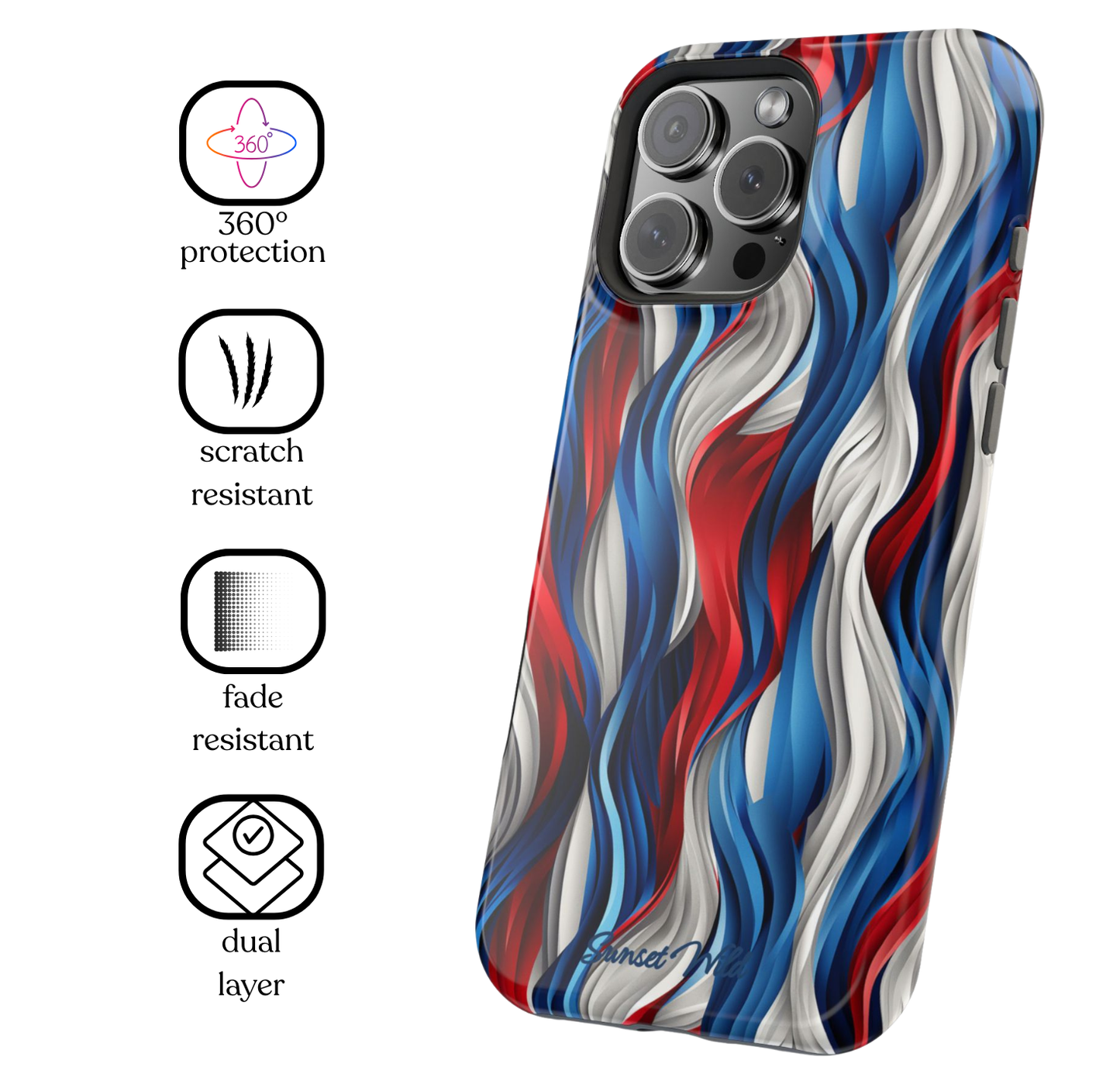 Patriot Waves Phone Case