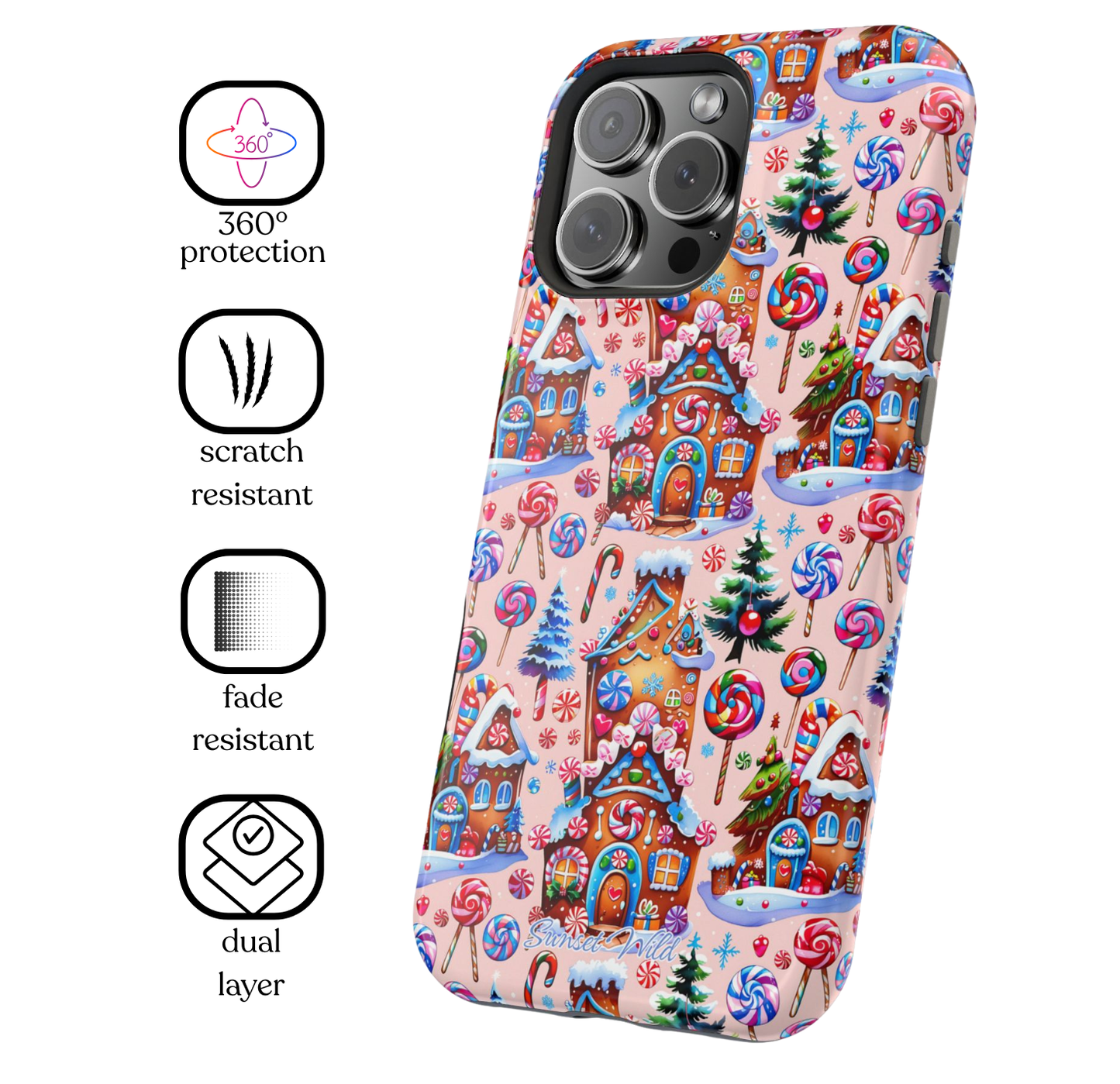 Gingerbread Village MagSafe Case