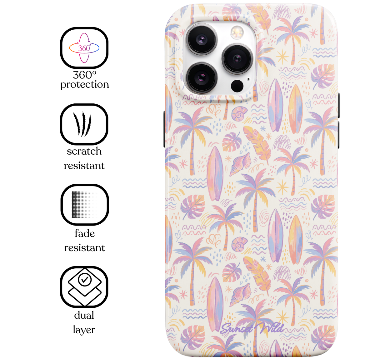 Sunset Surf MagSafe Phone Case