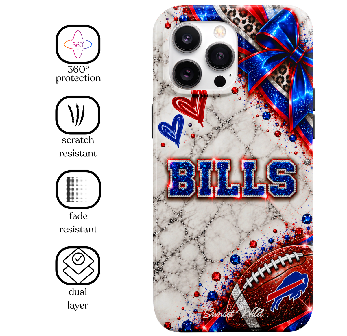 Bills Bling MagSafe Phone Case