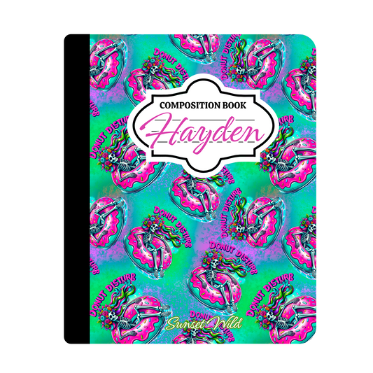 Donut Disturb Custom Notebook