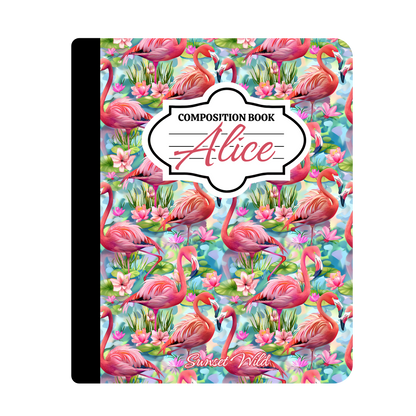 Flamingo Fiesta Custom  Notebook