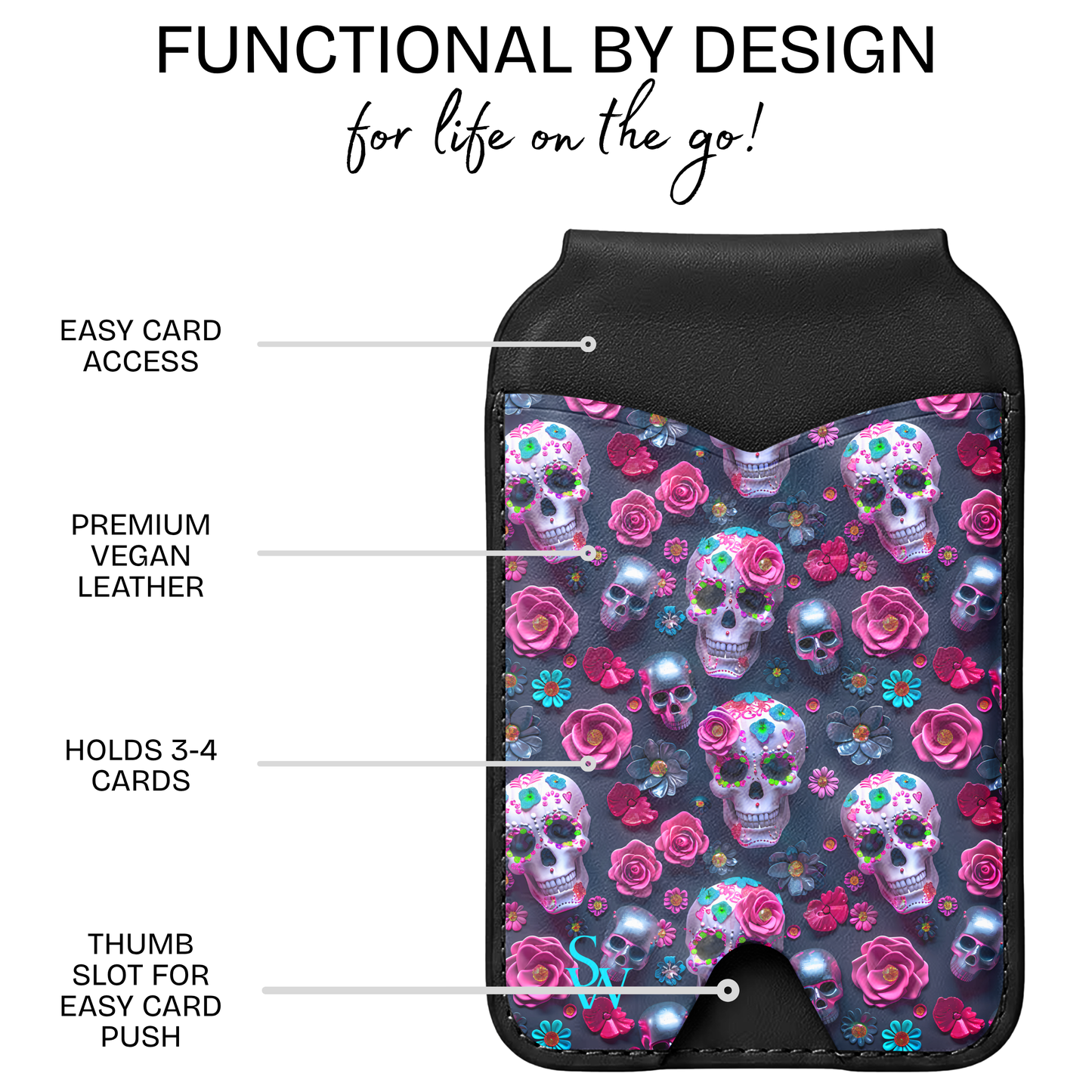 Roses & Remains Phone Wallet