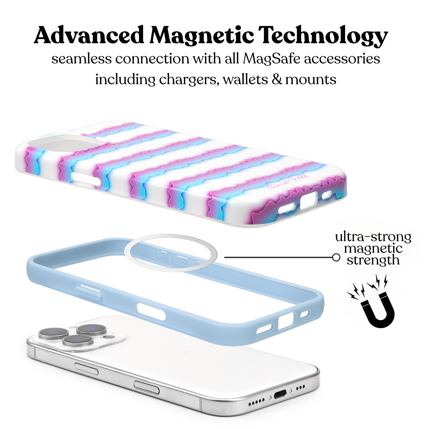 White Fusion Phone Case