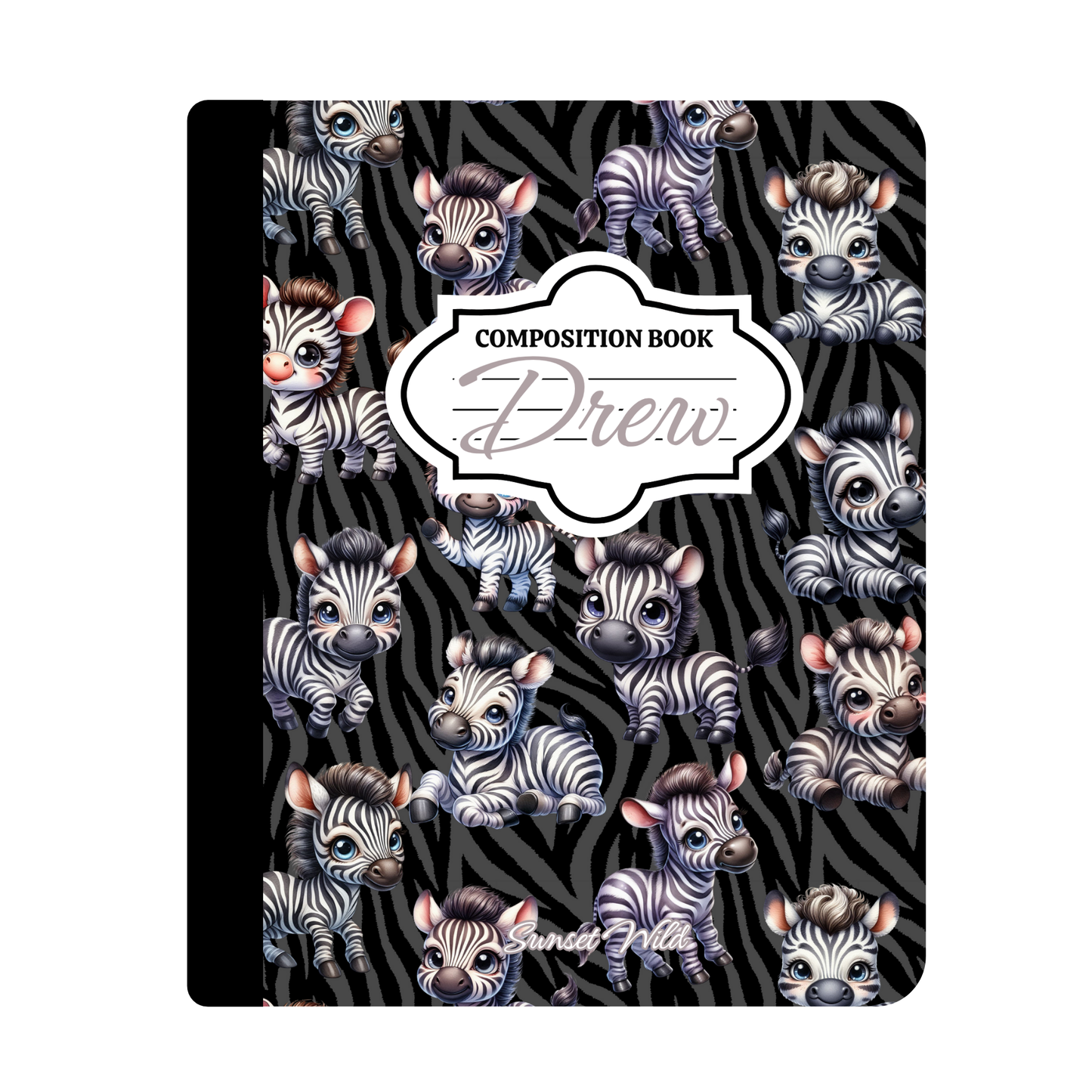 Stripe Hype Custom Notebook