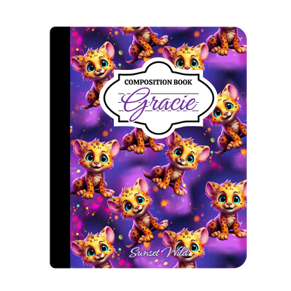 Pastel Pounce Custom Notebook