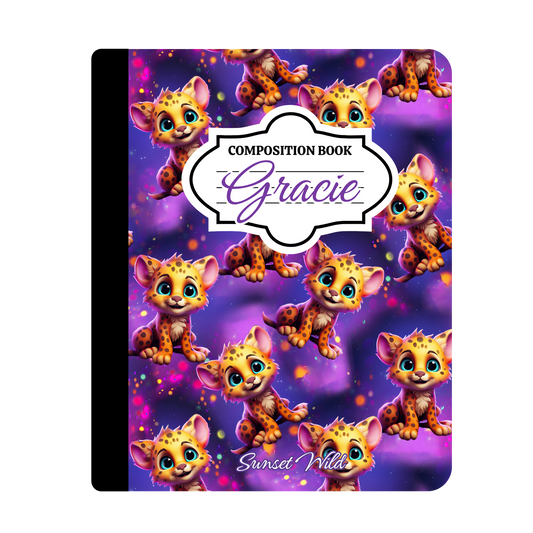 Pastel Pounce Custom Notebook