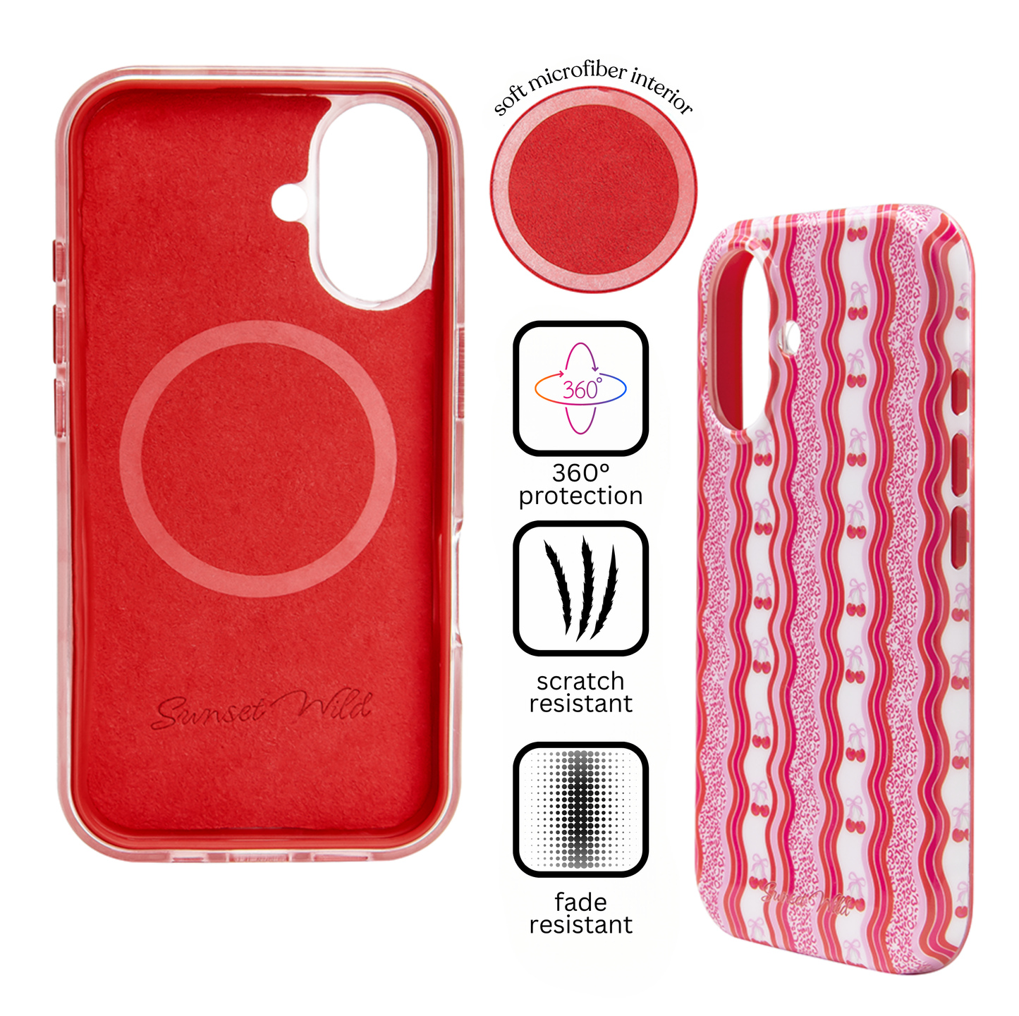 Cheetah Cherries Phone Case