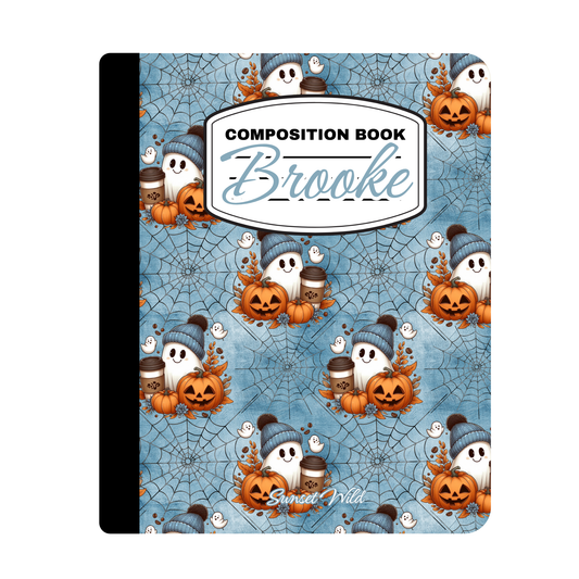 Pumpkin Brew & Boo Custom Notebook