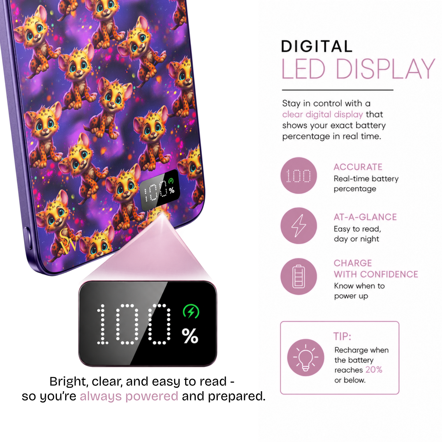 Pastel Pounce Power Bank