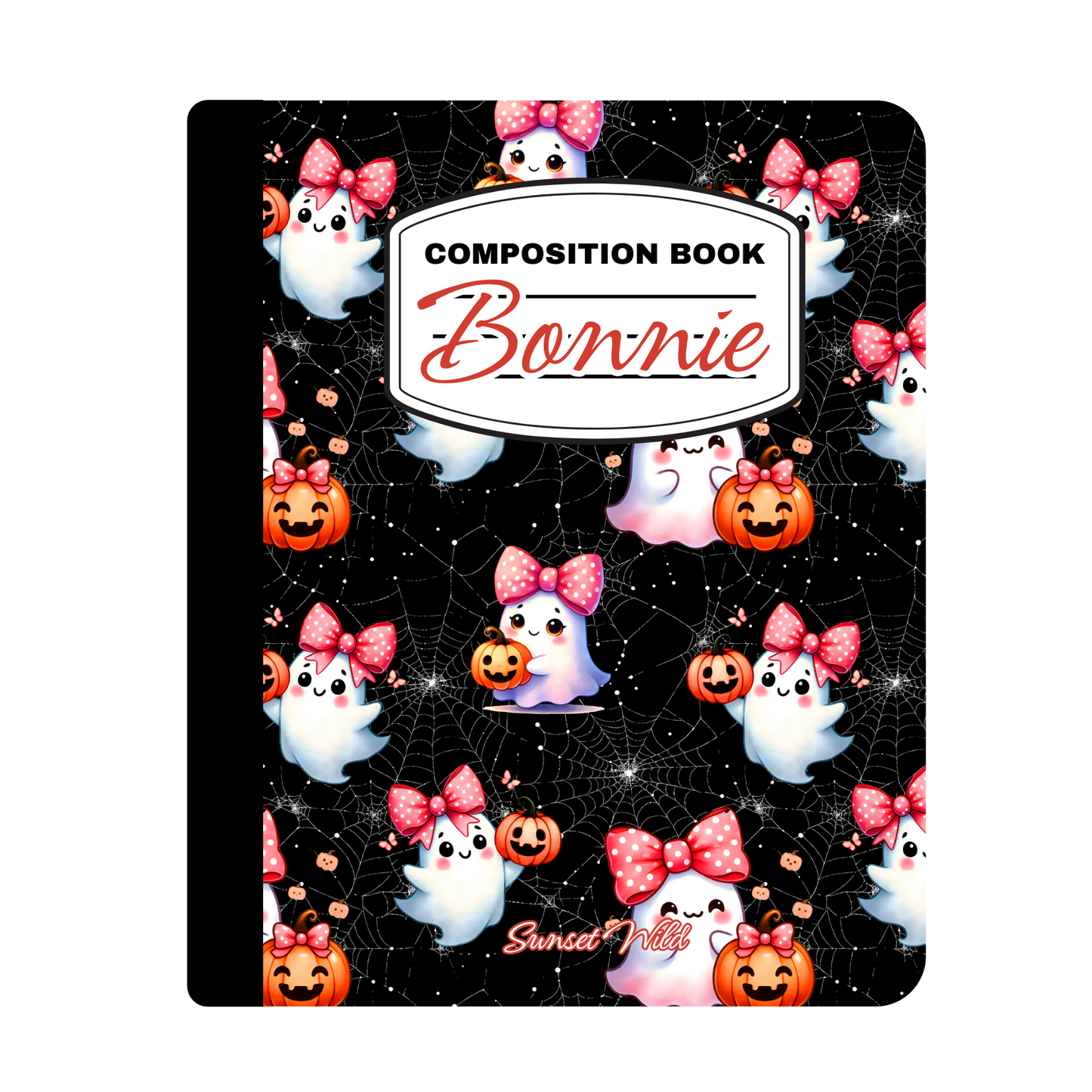Boo in Bows Custom Notebook