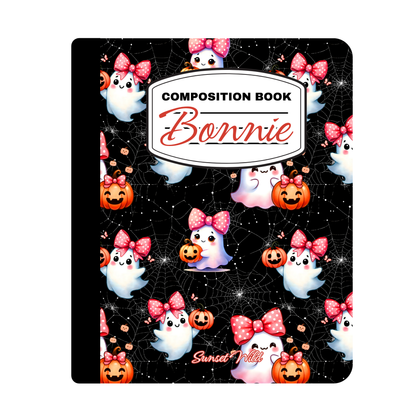 Boo in Bows Custom Notebook