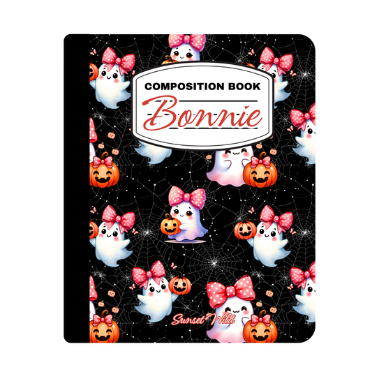 Boo in Bows Custom Notebook