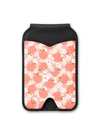 Peach Patch Phone Wallet