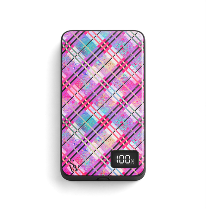 Preppy Plaid Power Bank