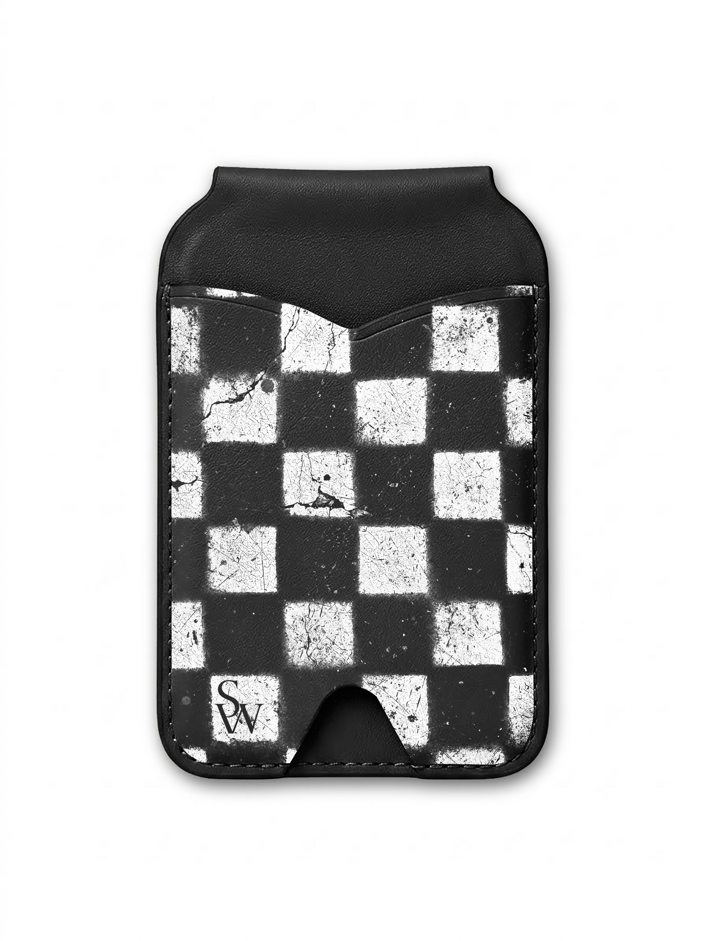Grunge Grid Phone Wallet