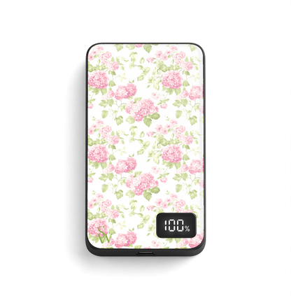 Vintage Hydrangeas Power Bank