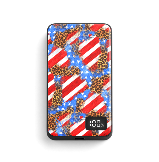 Red White & Wild MagSafe Power Bank