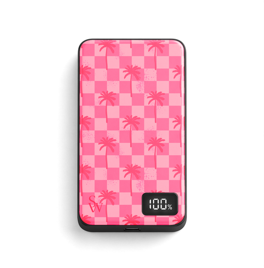 Paradise Palms (pink) MagSafe Power Bank