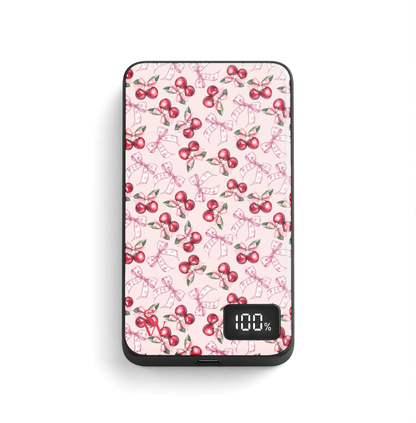 Blush Bow Cherries Power Bank