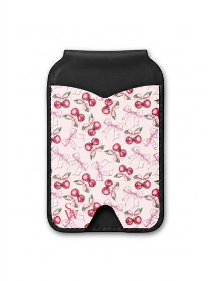 Blush Bow Cherries Phone Wallet