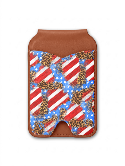 Red White & Wild Phone Wallet