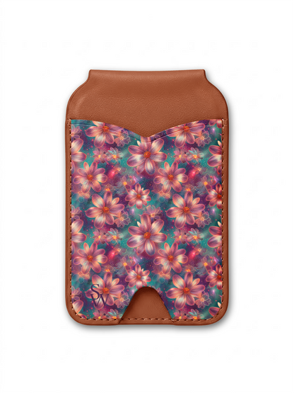 Luminous Florals Phone Wallet