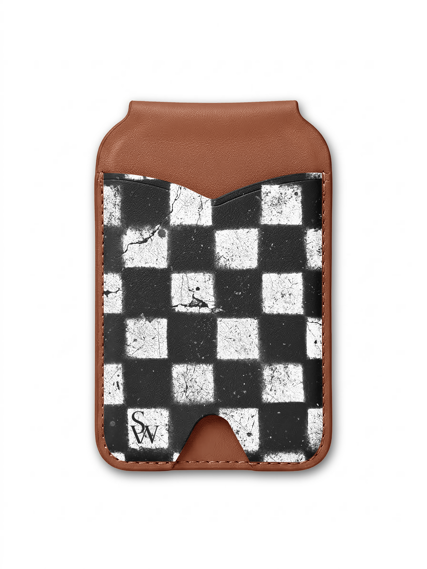 Grunge Grid Phone Wallet