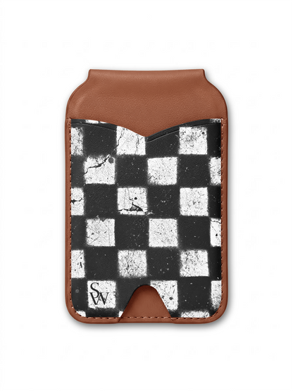 Grunge Grid Phone Wallet