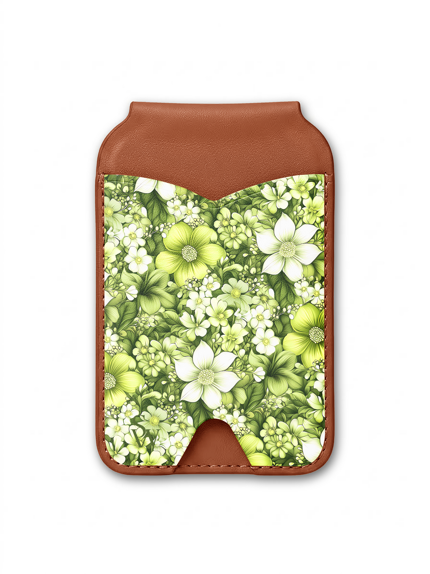 Lime Bloom Phone Wallet