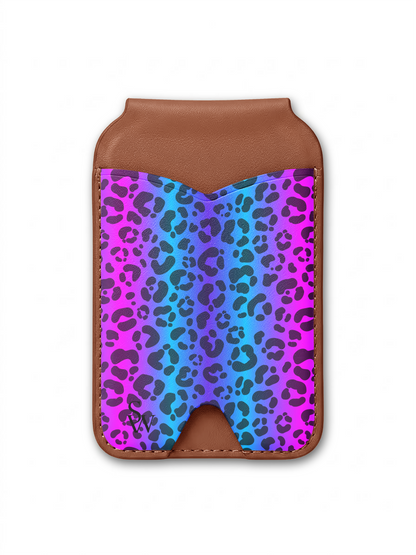 Electric Leopard Phone Wallet