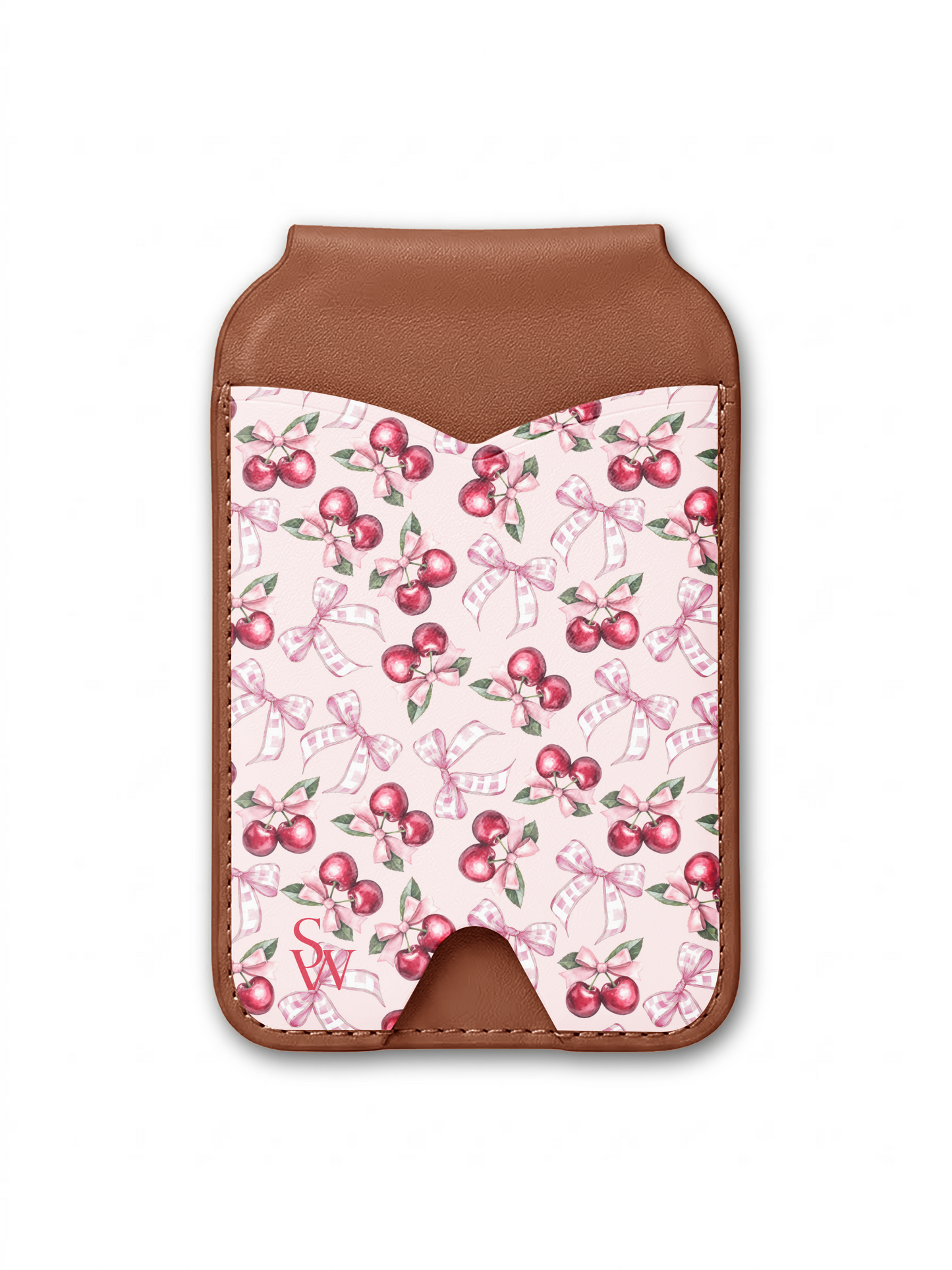 Blush Bow Cherries Phone Wallet
