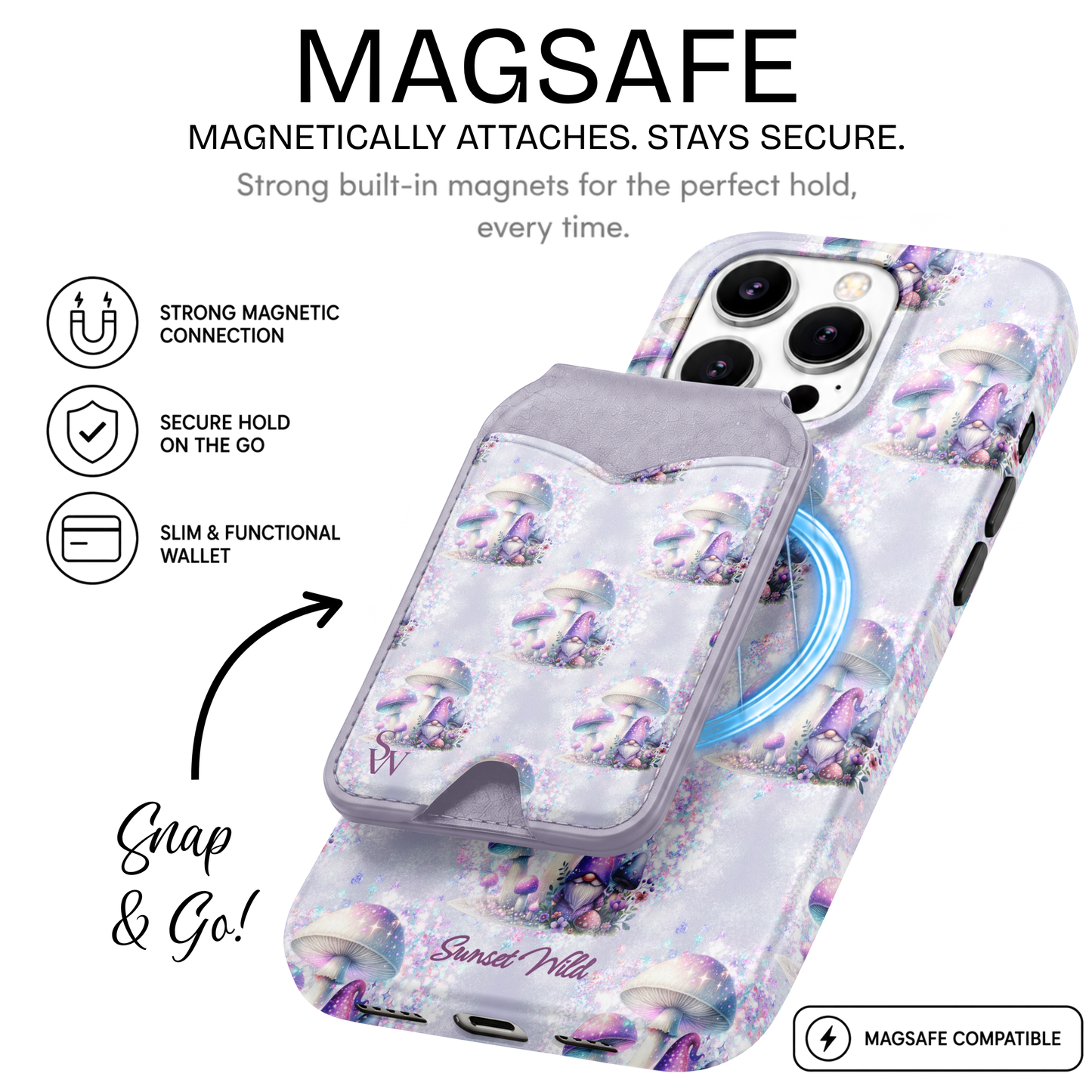 Starlit Shrooms Phone Wallet