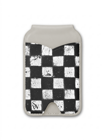 Grunge Grid Phone Wallet