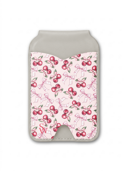 Blush Bow Cherries Phone Wallet