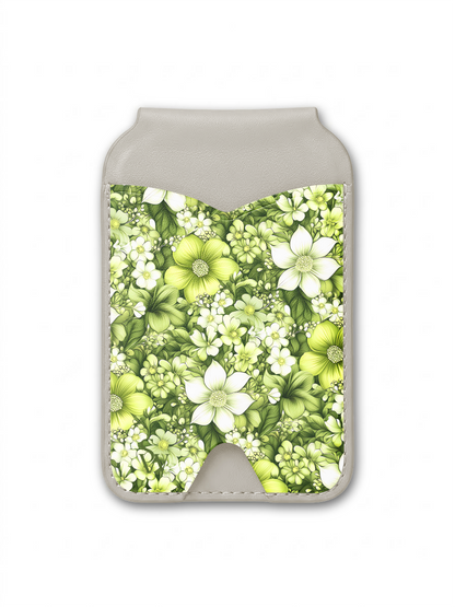 Lime Bloom Phone Wallet