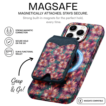 Luminous Florals Phone Wallet
