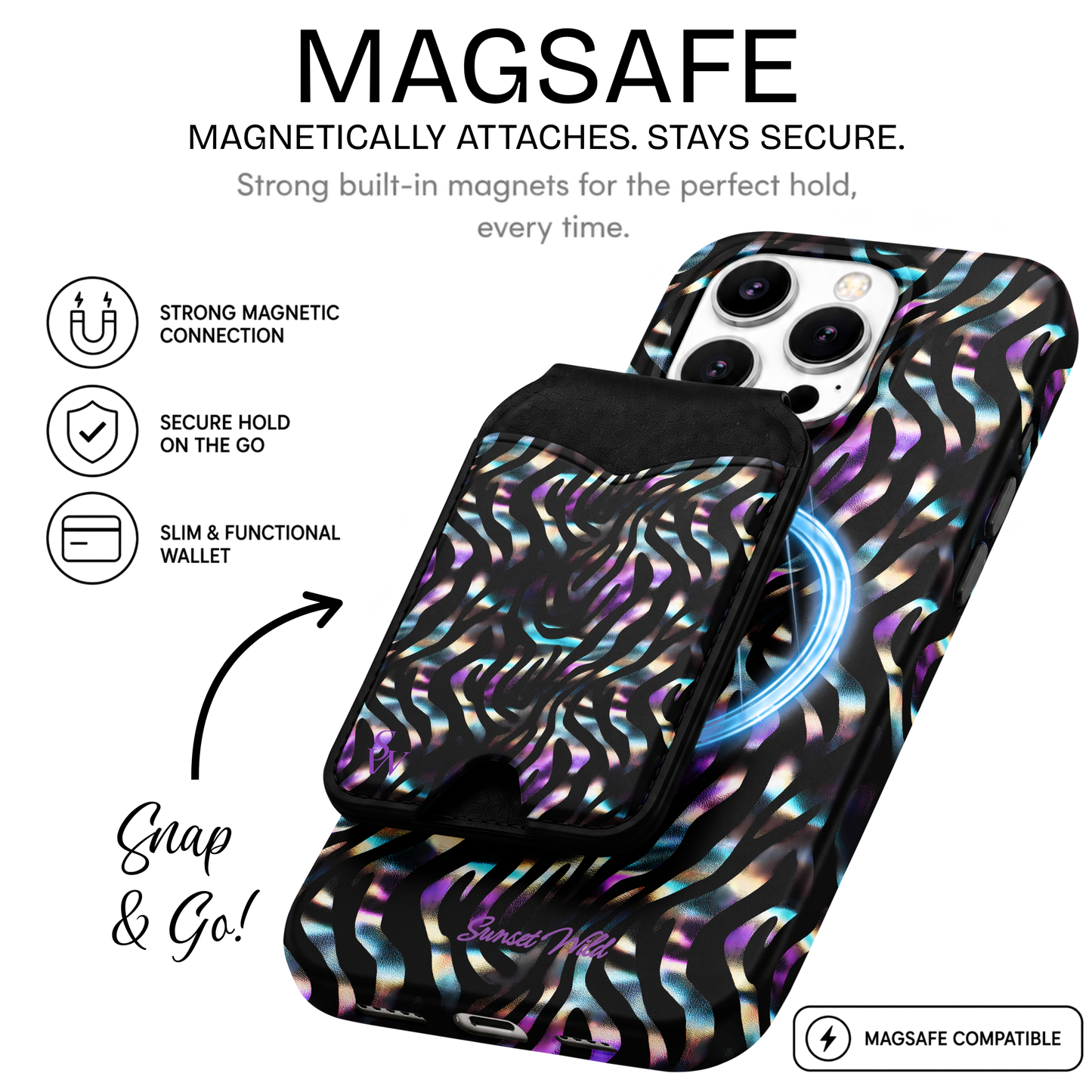 Midnight Mirage Phone Wallet