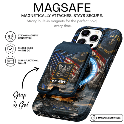 Navy Phone Wallet