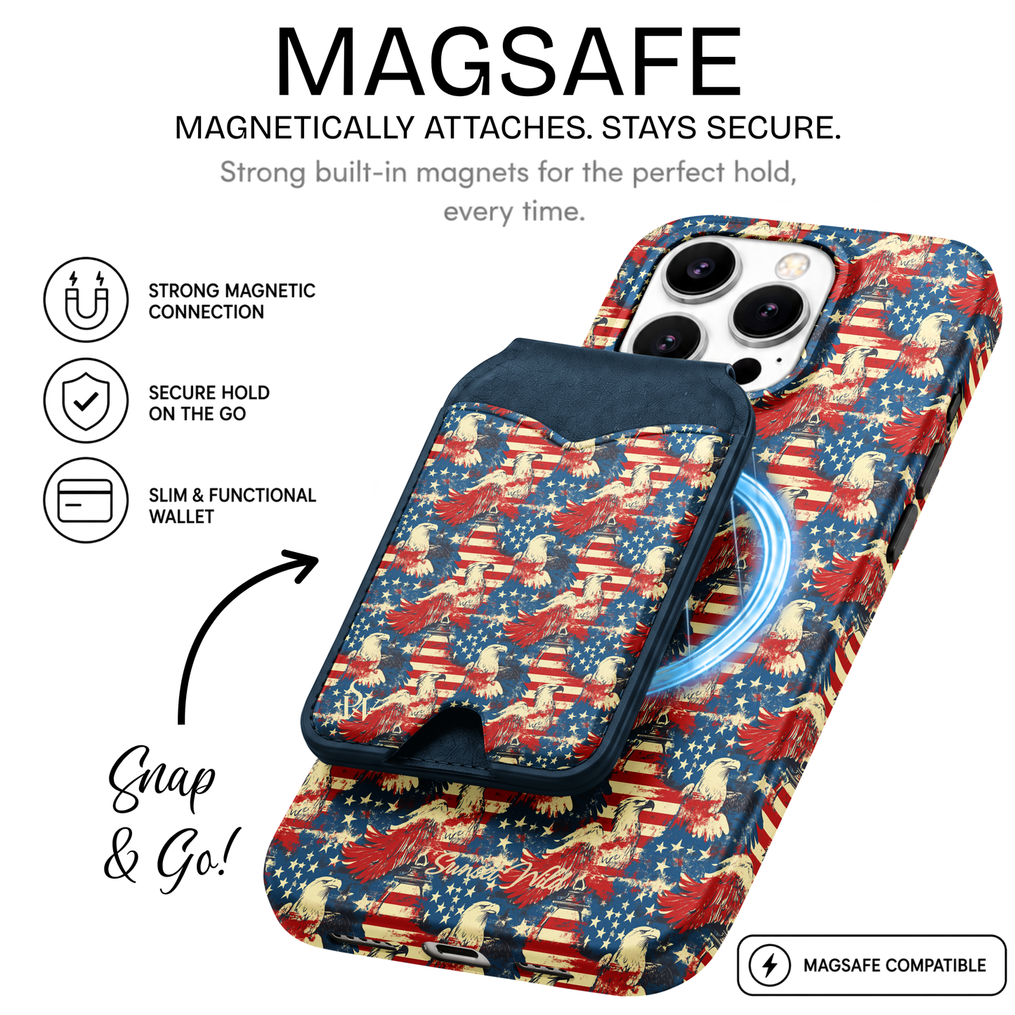 Old Glory Phone Wallet
